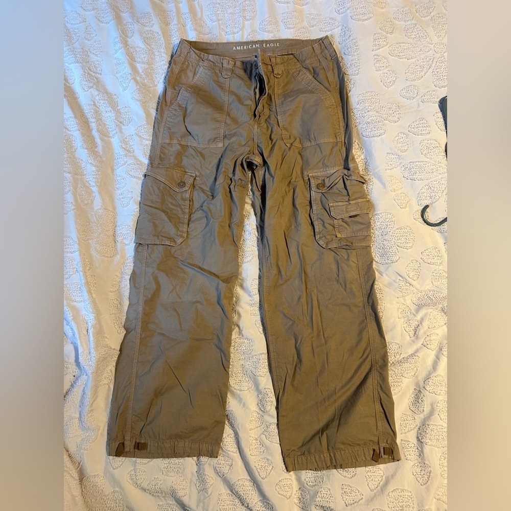 American Eagle Outfitters brown Wide Leg Cargo Pants baggy